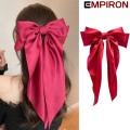 Empiron Big Bow Silk Hair Ribbon – women hair ribbon , girls hair ribbon , girls hair acceossories , women hair accessories , girls ribbon , girls clip , hair clip , hair band for girls , ribbons , hair band for women , hair ribbon for girls ,ribbon cloth. 