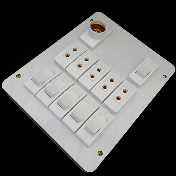 Electric%20Extension%20Board%20Wall%20Electric%20Board%20High%20Quality%20PVC%20Box%20&%20Fibar%20Sheet%20Piano%20Switch%20Sockets%20(12%20Points)%20-%20Image%204