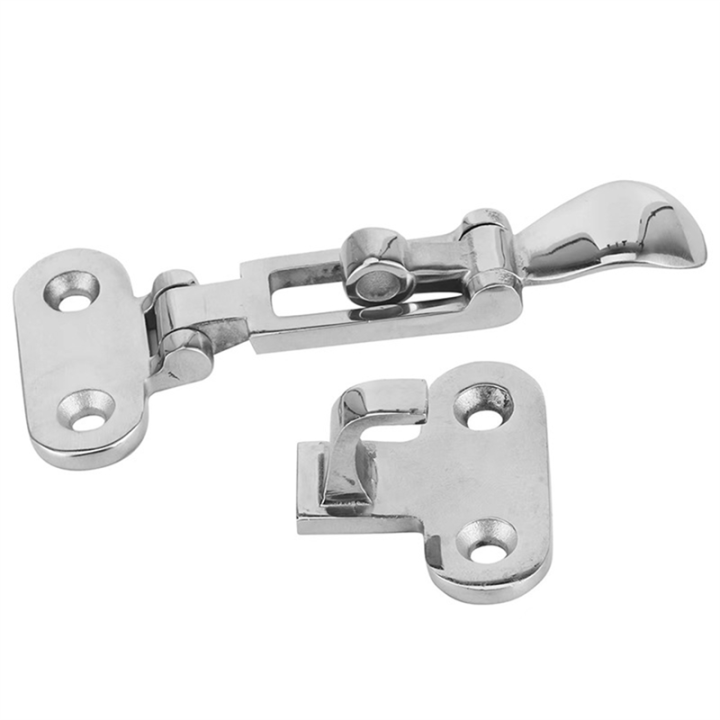 316 Stainless Steel Adjustable Door Buckle With Bead Spring – Medium Size, 1-Pack, Marine-Grade Hardware