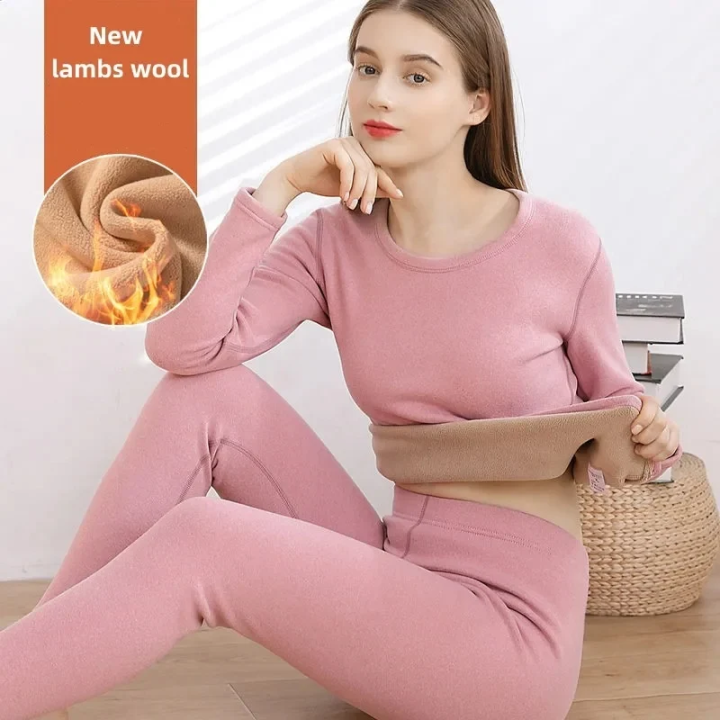 Women's%20Thermal%20Inner%20Suit%20Ultra%20Warm%20Fleece%20Winter%20Wear%20Thermal%20Suit%20%7C%20Thermal%20Underwear%20-%20Image%203