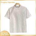 Enigma- Men Rhinestone Design T-shirt Stylish Rhinestone Summer Couple T-shirt Plus Size Loose Fit Unisex Top Fashion Trend Lightweight Shirt. 