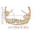 European Greek Goddess Headband Metallic Gold Leaves Branch Crown Hair Band Wedding Tiara Hair Accessories. 