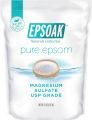 Epsoak Epsom Salt 1kg Resealable Bulk Bag, Magnesium Sulfate USP. Unscented, Made in The USA, Cruelty-Free Certified. 