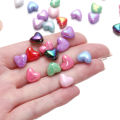 St. kunkka 50Pcs UV Colorful Heart Acrylic Beads Perforated Peach Heart Beads For DIY Jewelry Making Bracelet. 