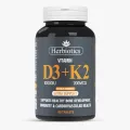 Herbiotics Vitamin D3K2 | 10,000 IU D3 + 200 mcg K2 | Bone, Heart & Immunity Support I 60 tablets I Vitamins Supplement. 