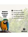 Big Parrot Food - Rafola Premium Bird Food for Exotic Birds (1 Kg Bag) | Long-Lasting Nourishment and Optimal Health| High-Variety Formula | Mix Blend. 
