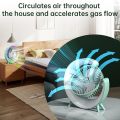 Colorful Desktop Fan | USB Rechargeable, Silent, 3-Speed with LED Ambient Light. 