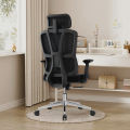 Ergoseat Executive High-Back Mesh Office Chair with Adjustable Headrest, Lumbar Support, Swivel and Recliner Function. 