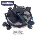 Green forest CPU Radiator Stable Performance Professional Super Quiet CPU Cooling Fan. 