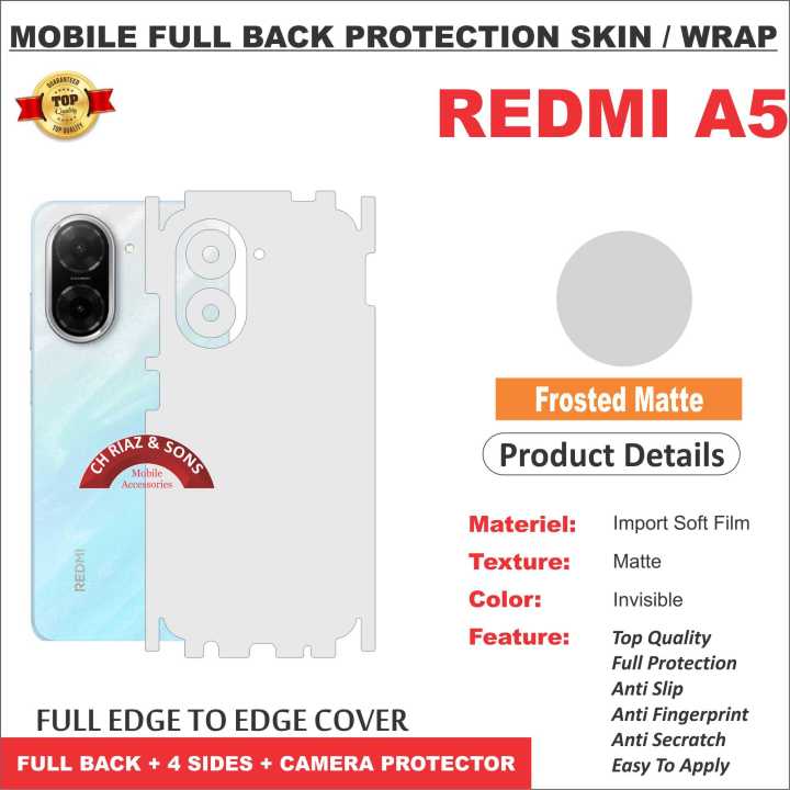 Redmi%20A5%20FULL%20BACK%20360%20premium%20Protection%20Skin%20Wrap%20/%20Protection%20Sticker%20With%204%20sides%20and%20camera%20Protection%20full%20cover%20Premium%20Quality%20-%20Image%206