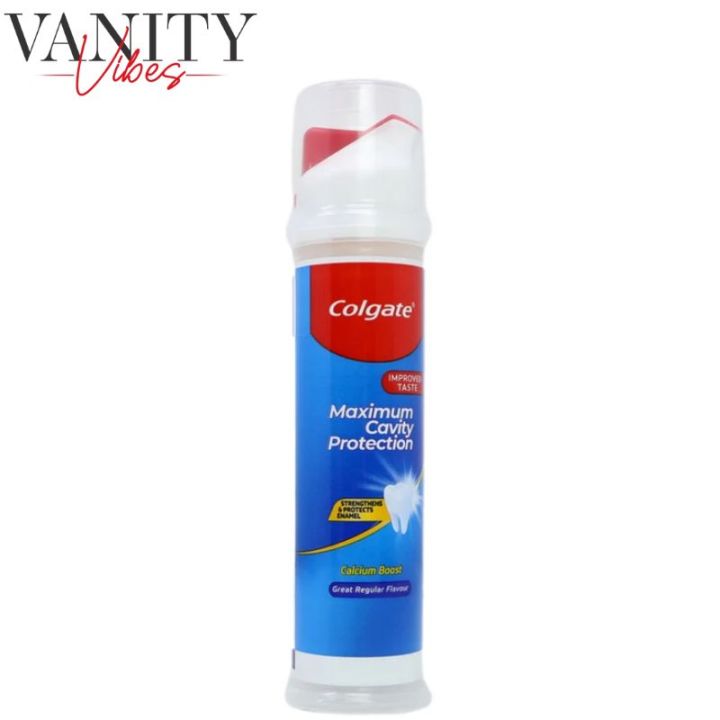 Colgate Maximum Cavity Protection Toothpaste Pump 100ml Strong Enamel ...