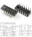 2pcs LM339N LM339 Comparator IC Low APower Quad Voltage Comparator. 