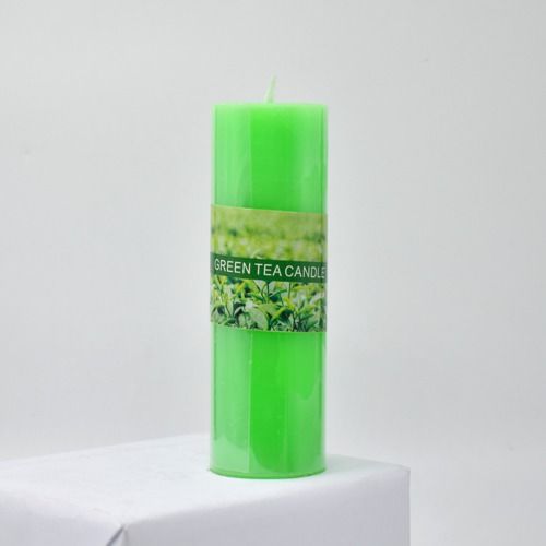 Green%20Tea%20Size%202x6%20inch%20Pillar%20Wax%20Scented%20/Aroma%20Candle%20-%20Image%202