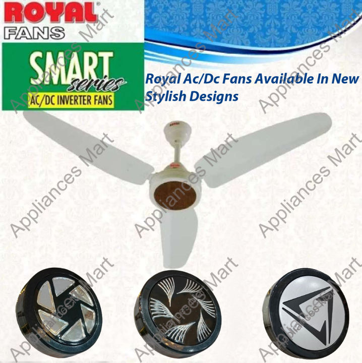Royal Fans AC/DC Ceiling Fan - Remote Control - Copper Winding - 56''