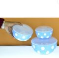Lavena Pack Of 3 Pcs Plastic Storage Bowl Boxes Set With Air Tight Lid. 