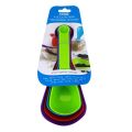 Multi-Color Set of 4 Double Headed Measuring Spoons / Grain Pulses Sugar Flour Spoon Scoop Dispenser. 