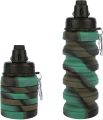 GoBox, Collapsible Silicone Water Bottle/Coffee Cup/Food Basket: Adjustable 500ml/350ml sizes for outdoor fitness, travel, camping, and mountaineering. Portable, foldable, reusable, and leak-proof design. Ideal for kids and easy to carry.. 