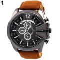 Men Big Dial Stainless Steel Analog Sports Wrist Watch. 