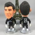 Football fan Real Madrid C Barcelona Messi Neymar Salah gift star doll playing puppet handmade model. 