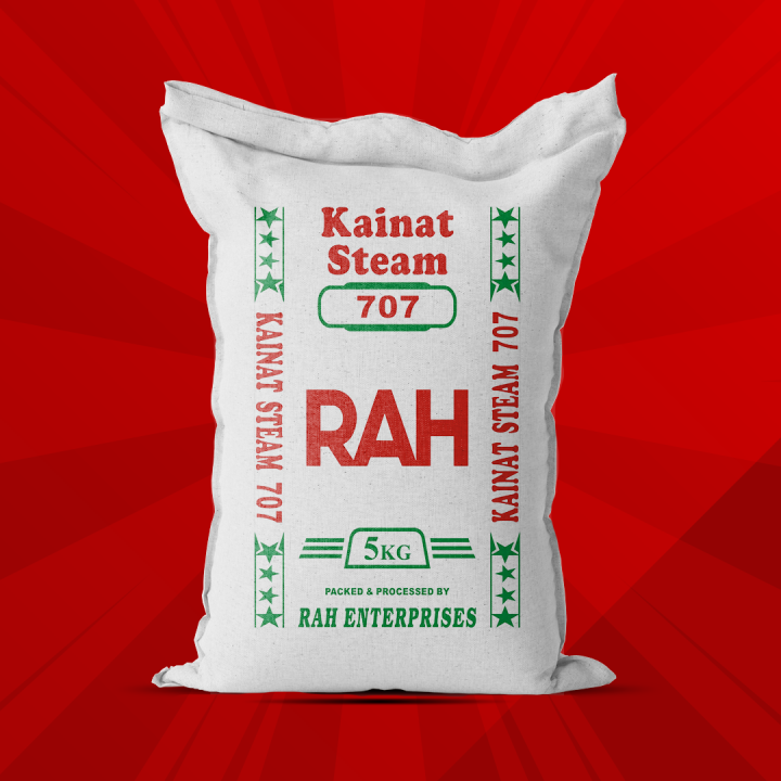 Kainat Rice 707 Extra Long Premium Quality Steam Rice - 5Kg by RAH ...