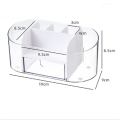 1 Piece Clear Desk Organizer Acrylic Pen Pencil Marker Holder Desktop Organizer (White). 