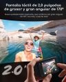COOAU CU-SPC05 4K 60FPS Wi-Fi Sports Camera 24MP (40M Waterproof Sports Camera with Remote Control, Built-in Blash and EIS Anti-Shake External Microphone, 2x1350mAh Battery). 