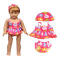 Toy Accessorie Fashion Girl Travel Suit For 43 cm Doll Clothes Baby New Born Dolls 18 inch American Dolls 1/3 Bdj Dolls. 