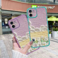 JIUMOO Case For Infinix Hot 10i Case Oil Painting Beautiful Starry Sky Thin Shockproof Square Edge Silicone Casing Full Lens Cover Camera Protect Cases Softcase. 