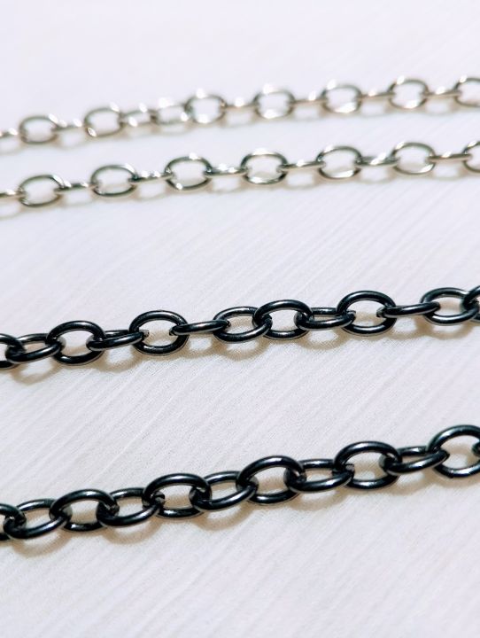 138 cm / 4.5 Feet 6mm O Shape Durable Metal Chain Links for Crafting and Jewelry from Seek for Style | Perfect for Crafting, Jewelry Making, and Various DIY Projects