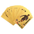 World Football Stars 27/55 Pcs Limited Edition Gold Cards Plastic Material Football Player Toys Card Children's Fan Gifts Pack. 