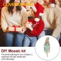 Mosaic Materials Pack Diy Mosaic Kit Vibrant Leaf Shape Christmas Bauble Craft for Kids Adults Creative Hands-on Activity Set Favorite. 