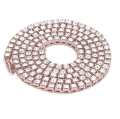 Men's Hip Hop Bling Bling Iced Out Tennis Chains 1 Row Necklaces Luxury Brand Silver/Gold Color Men Chain Fashion Jewelry. 