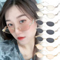 Metal Oval Shades Women Men Rhinestone Diamonds Sunglasses Bling Eyeglasses Frames Uv400 Fashion Eyewear Glasses. 