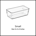 Clear Plastic Organizer Bathroom and Vanity Acrylic Organizer Clear Drawer Trays Cosmetic Transparent Storage  Non-Slip Sets , Makeup Bins. 