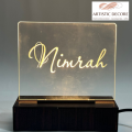 Customized Lamp Name Frame Table Top LED Name Lamp ACRYLIC NAME LAMP. 