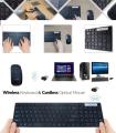 Black Slim 2.4GHZ Wireless Keyboard and Mouse For PC Laptop. 