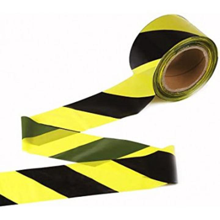 Safety Barrier, Construction Area etc. Warning/Caution Tape 100 Meter X 3" Roll YELLOW TAPE Non-Adhesive Barricade Tape