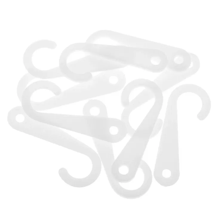 50x%20Plastic%20J%20Hooks%20Fasteners%20for%20Socks%20T-Shirts%20Retail%20Display%20Hanger%20White%20-%20Image%209