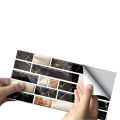 Mosaic Tile Stickers Pack 24 Pcs / 48 Pcs / 96 Pcs Home Decor for Walls Highly Self Adhesive 20 cm x 10 cm. 