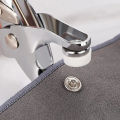 Metal Tich Button Clipper - Press Plier 9.5mm - Abaya Ring Metal Buttons Presser Machine Fastener Snap Buttons Kit - Tich Button Tool Kit. 