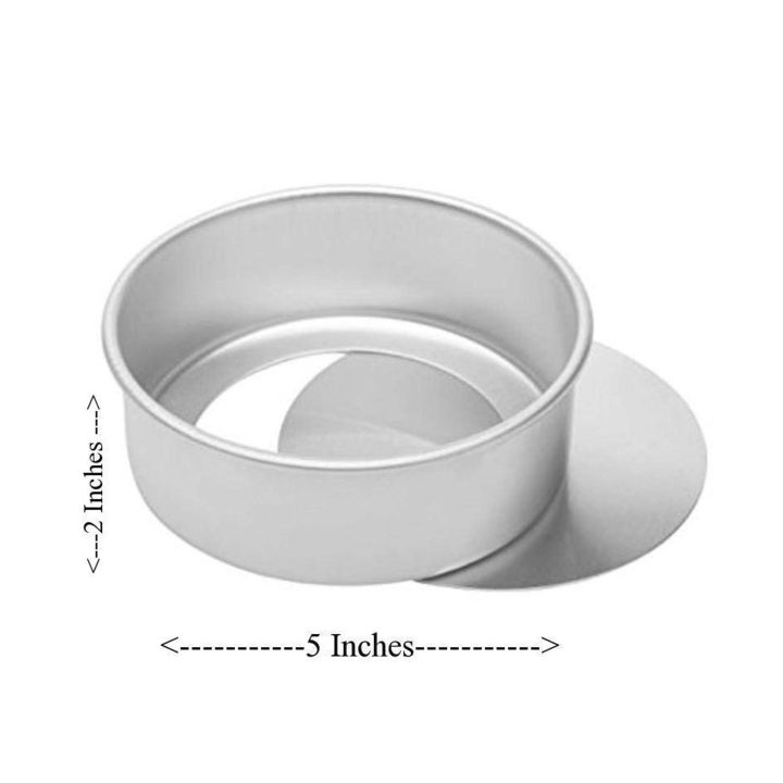 1%20pc%20Round%20Cake%20Mold%20Set%20Cake%20Tray%20Set%20Non-Stick%20Baking%20Pan%205Inch%20Cake%20Mould%20Removable%20Bottom%20-%20Image%203