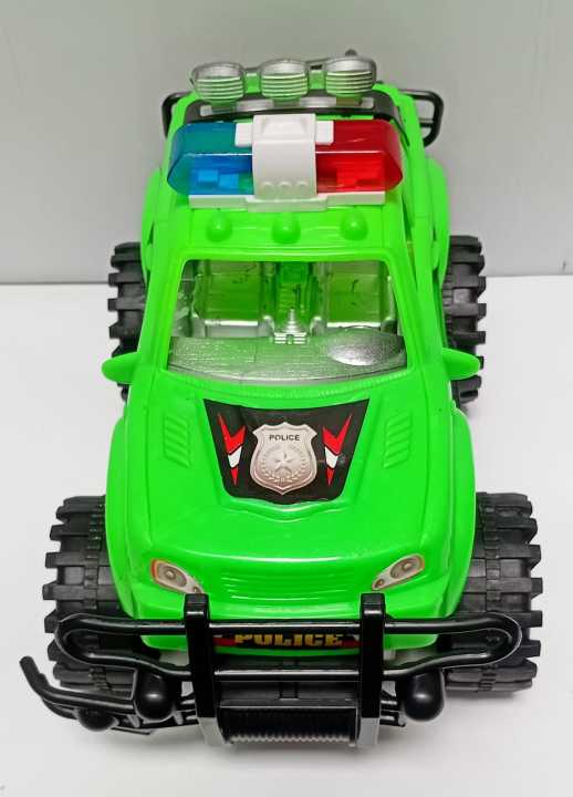 Big Size Friction Police Jeep multi color toys for kids Push & Go Hard Material Car for Babies & Kids Friction Powered Wheels | No Batteries Required
