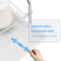 Best Of 2023 G Shape 3 Tire Dishracks Plate Dish Spoon Fork Bowl Cup Drain Rack Kitchen Organizer. 