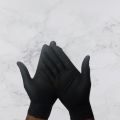 Premium Black Rubber Gloves - Pack of 50 Disposable Black Examination Nitrile Gloves -Latex Nitrile Gloves. 