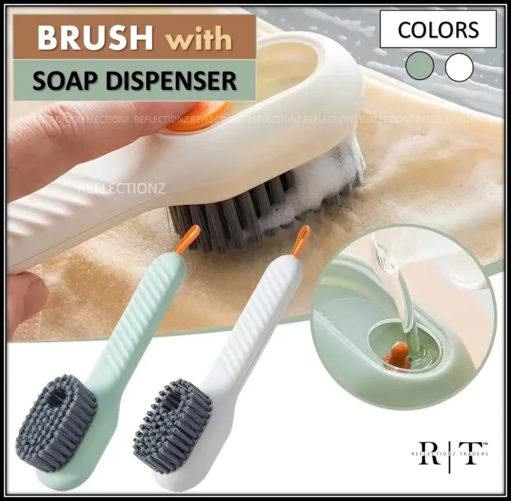 REFLECTIONZ%20TRADERS-%20Long-Handled%20Cleaning%20Brush%20with%20Soap%20Dispenser%20and%20Soft%20Bristles%20for%20Shoes,%20Clothes,%20and%20Household%20Laundry%20-%20Ideal%20Cleaning%20Tool%20-%20Image%202