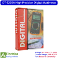 Digital DT-9205A Multimeter 1000V DC 750V AC 20A AC/DC Current 20MΩ Resistance with Buzzer & Continuity Test by Electrica. 