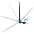 Wifi Wireless USB Adapter With Antenna For Pc Laptop - 802.11N Wireless USB WiFi Dongle. 