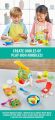 Playdough Noodle Maker Play Set Dough Moulding With 5 PlayDough Cans. 