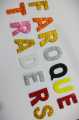 ABC Glitter Foamy Sticker English Alphabets (Pack of 3). 