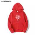 BIG FLOWER Tag Print Kangaroo Hoodie huddy Pocket Drawstring Casual Pullover Hodie Clothing Long Sleeves Export Quality Huddie Winter Wear Smart Fit Hoody For Women Girls. 